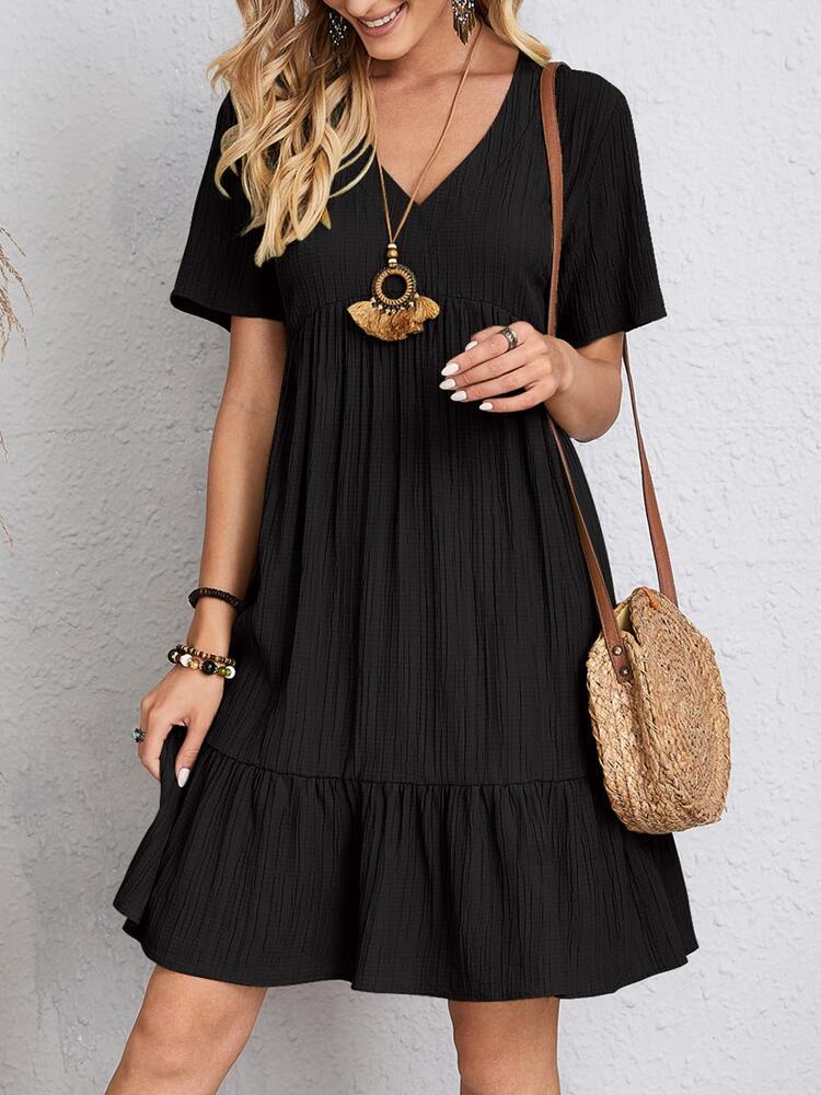 Florence | Effortless Tiered Dress with Flattering Tummy Cover
