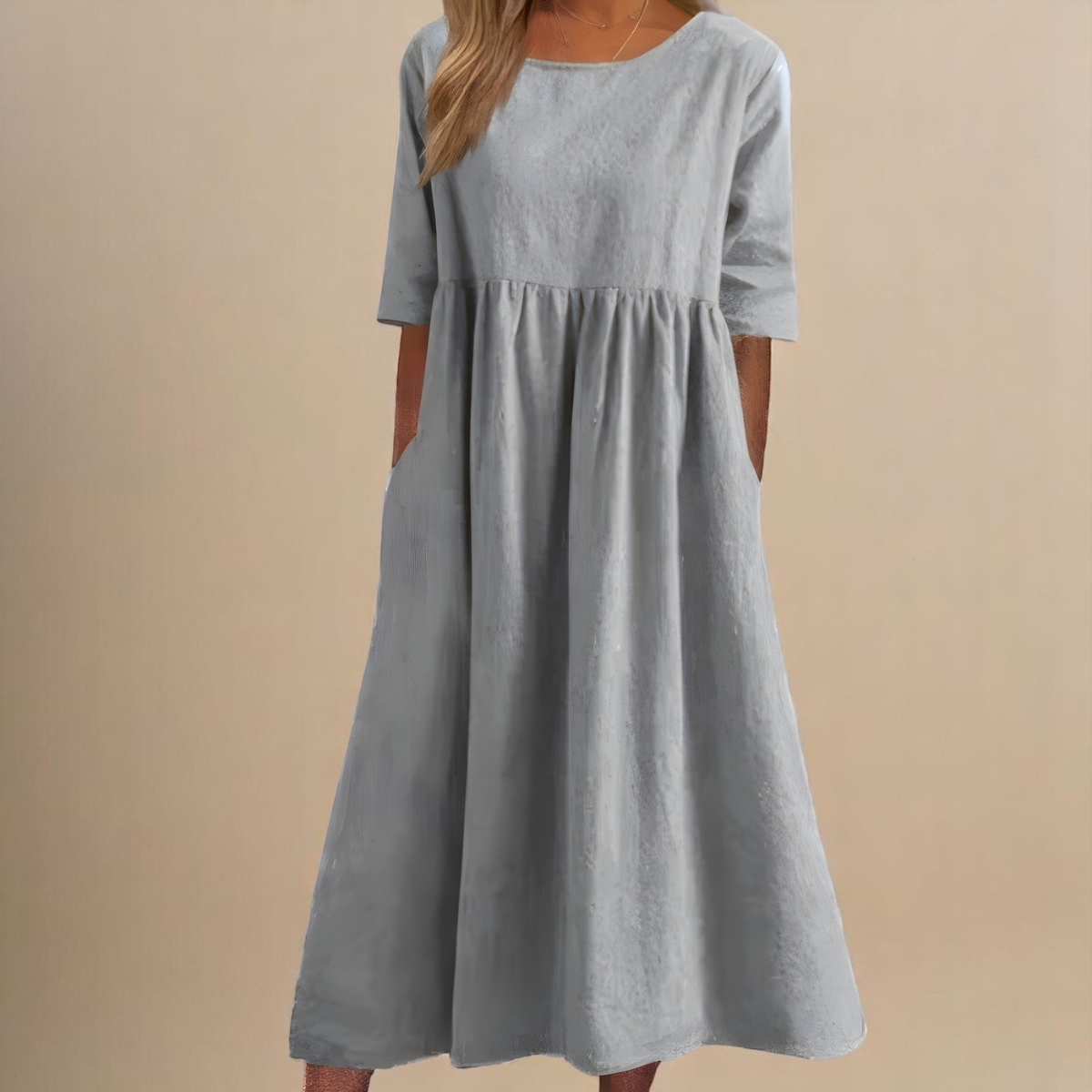 Sylvia | Classic Mid Sleeve Dress