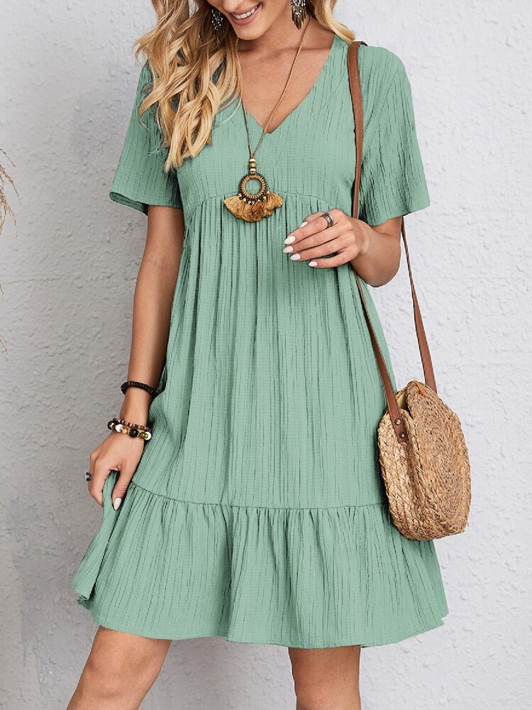 Florence | Effortless Tiered Dress with Flattering Tummy Cover