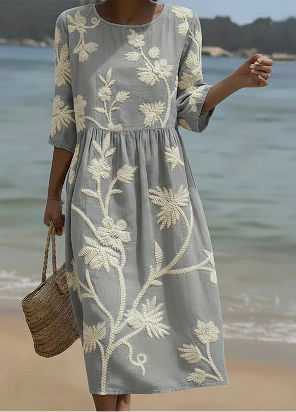 Florence | Botanical Midi Dress