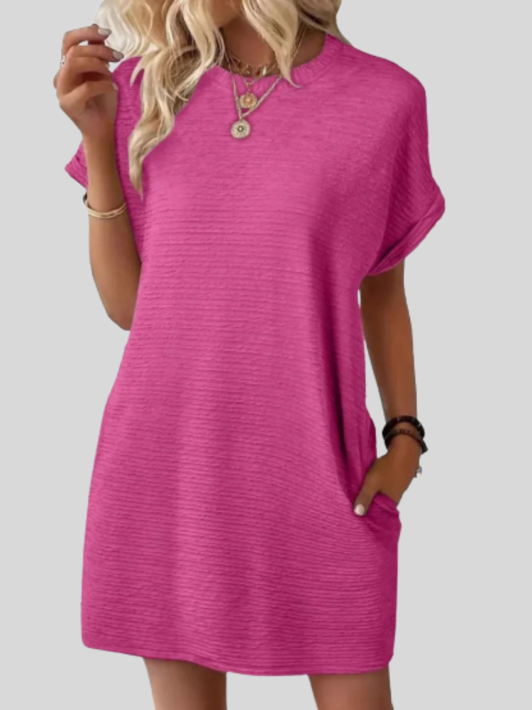 Emily™ | Casual Minimalist Round Neck Summer Dress