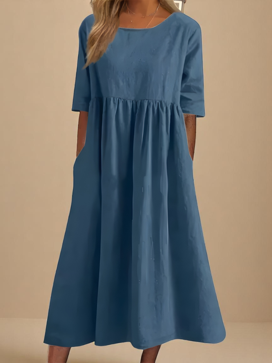 Sylvia | Classic Mid Sleeve Dress