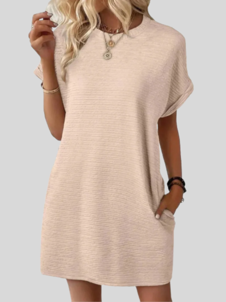 Emily™ | Casual Minimalist Round Neck Summer Dress