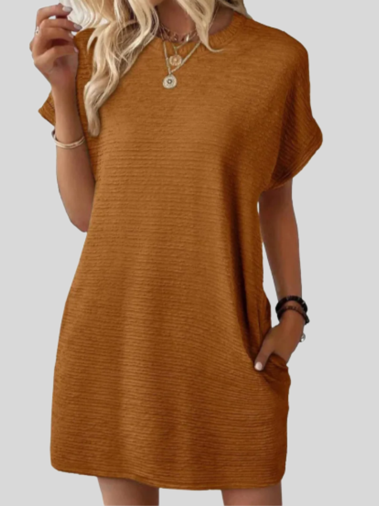 Emily™ | Casual Minimalist Round Neck Summer Dress