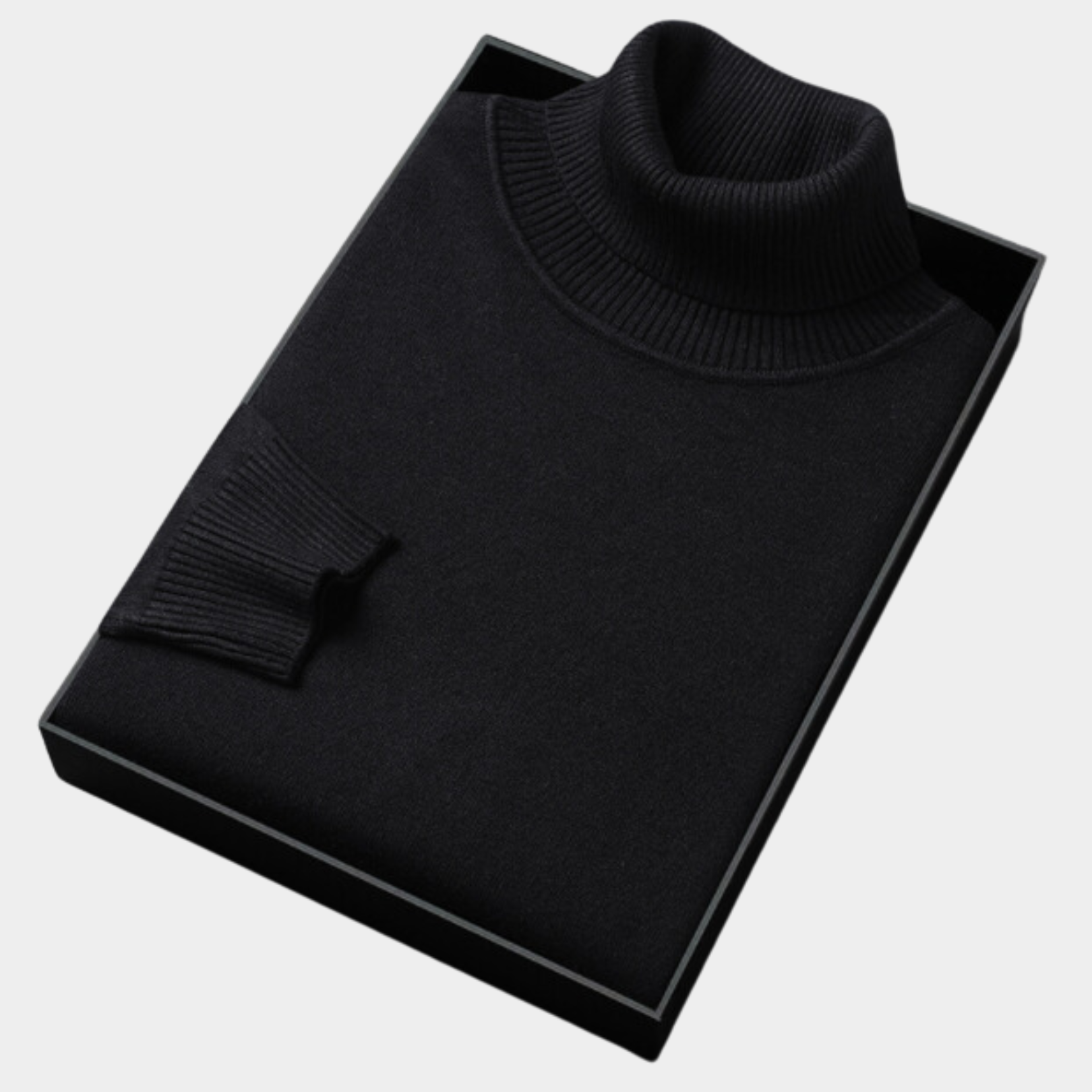 Men’s Polo Jumper with Roll Neck – Smart Casual and Evening