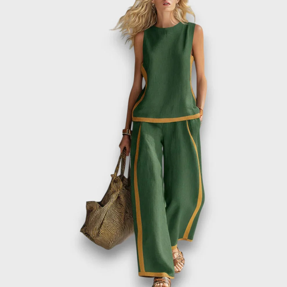 Harriet | Contrast Trim Co-ord Set