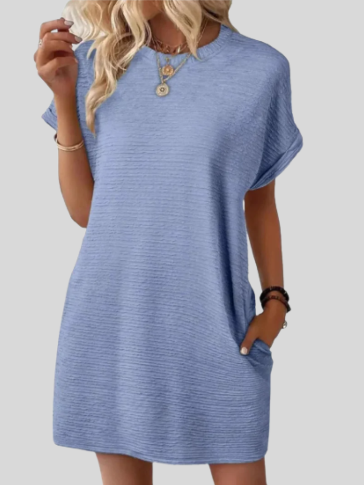 Emily™ | Casual Minimalist Round Neck Summer Dress