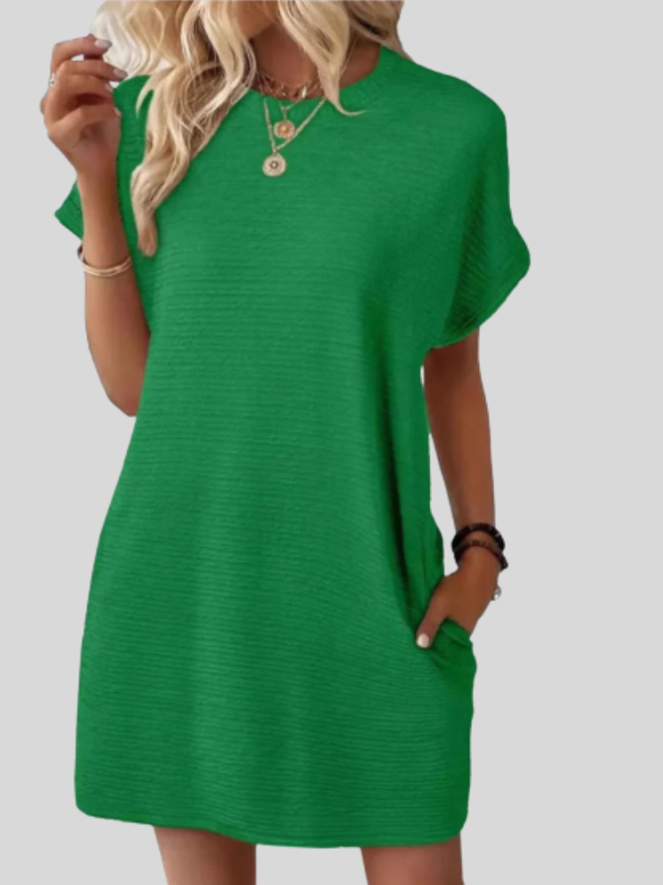 Emily™ | Casual Minimalist Round Neck Summer Dress