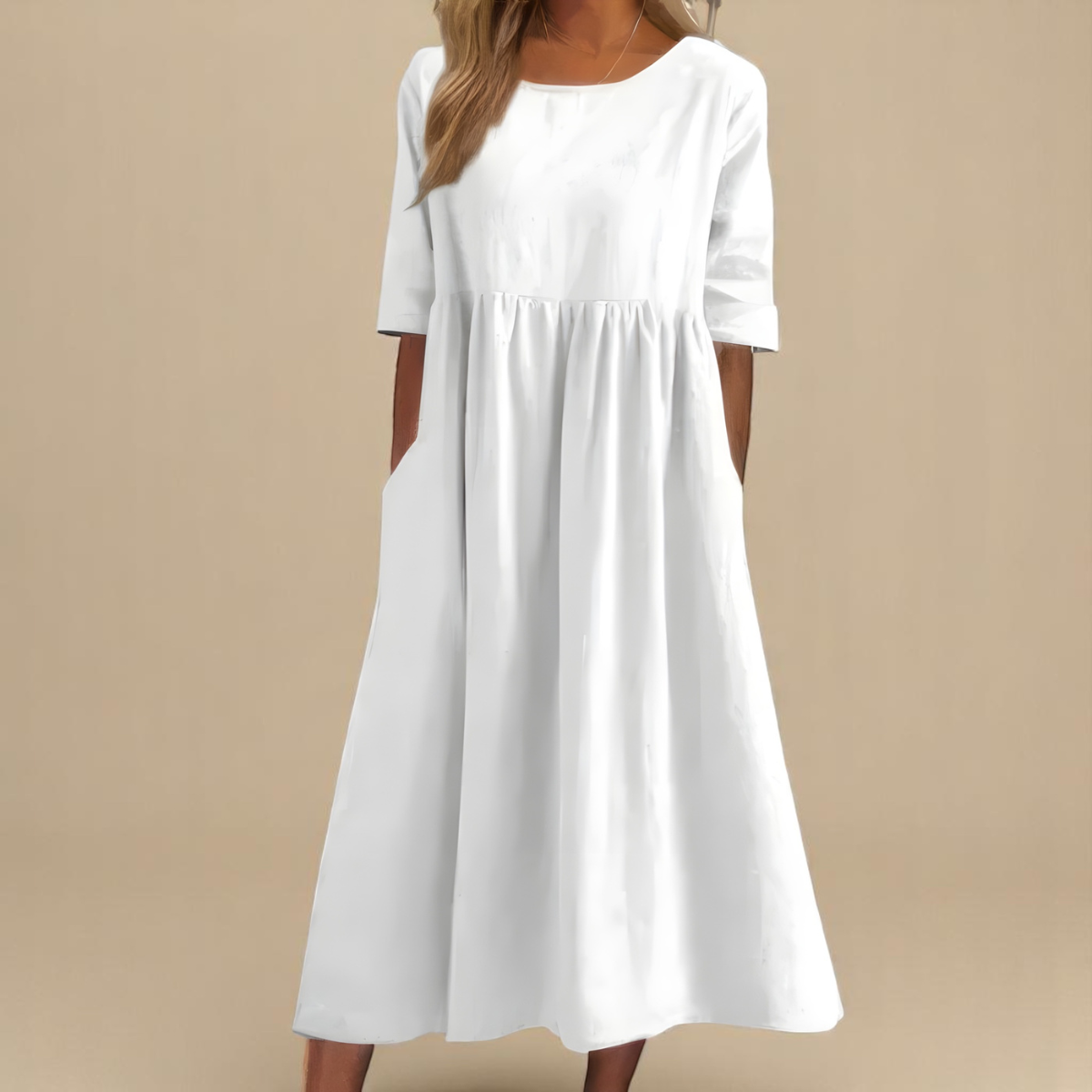 Sylvia | Classic Mid Sleeve Dress