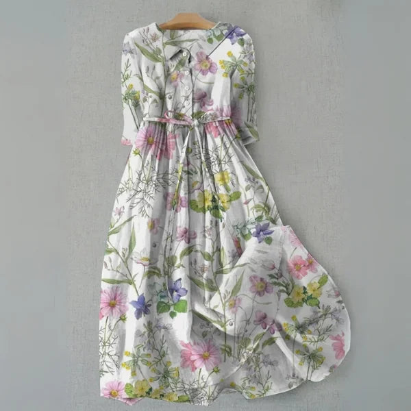 Florence | Wildflower Belted Maxi Dress