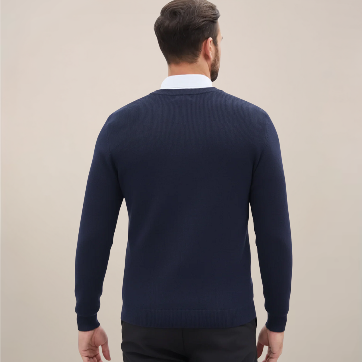 Men’s Classic V-Neck Sweater – Refined Autumn Winter Knit