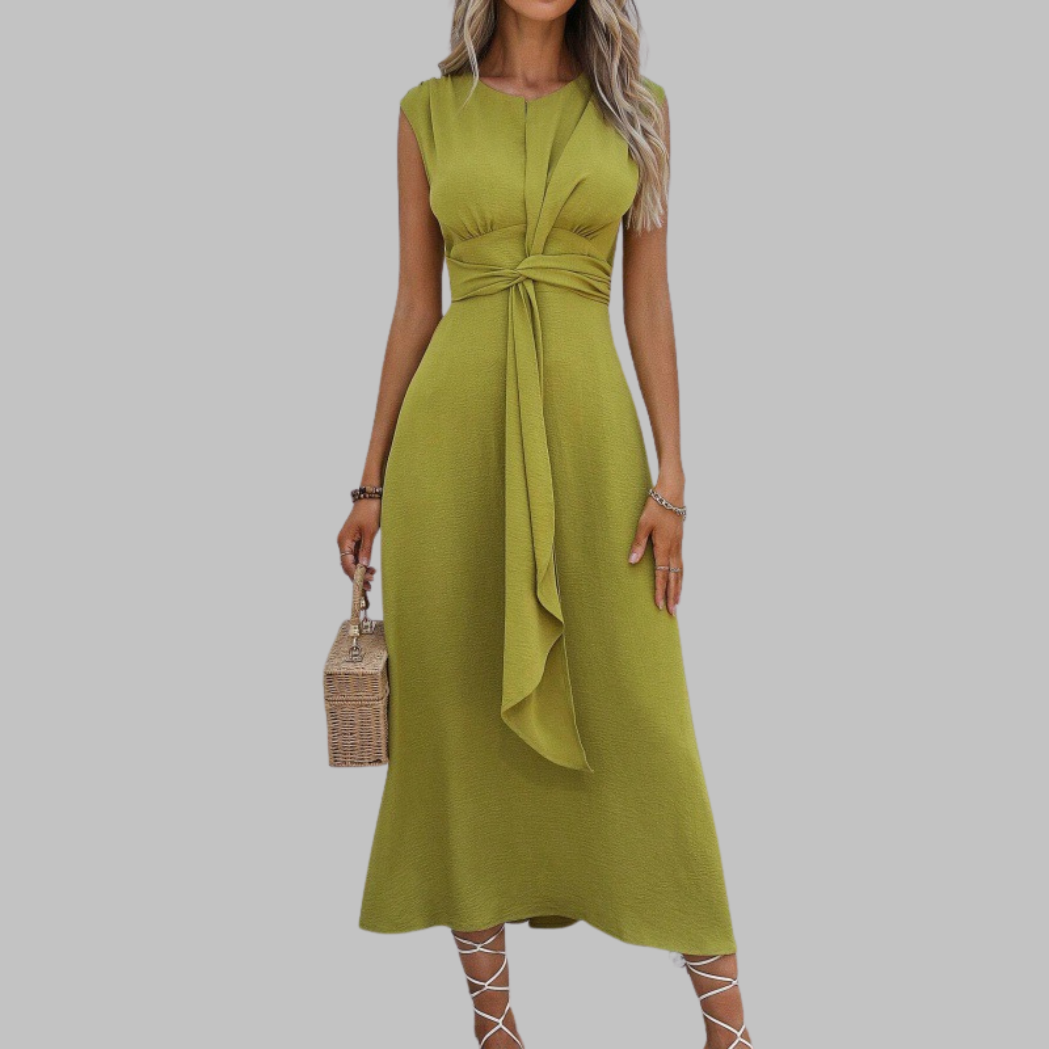 Margot | Tie-Waist Midi Dress
