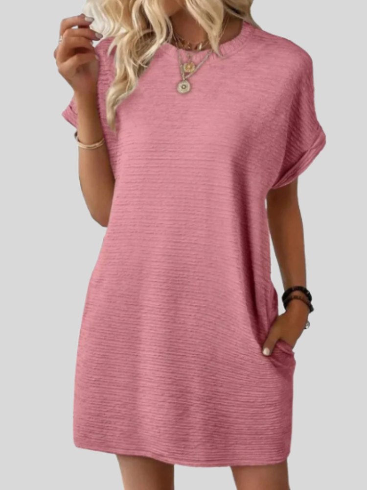 Emily™ | Casual Minimalist Round Neck Summer Dress