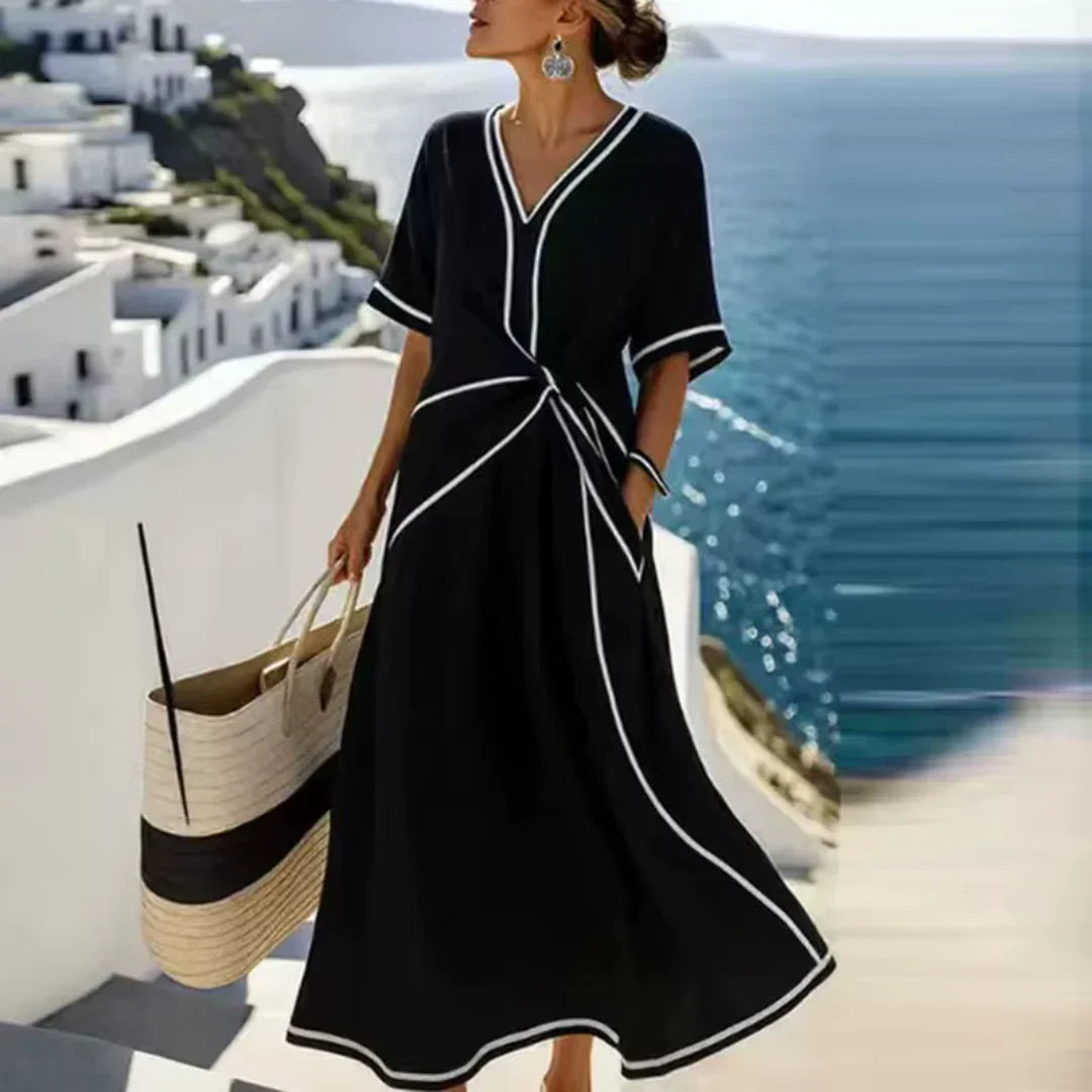 Cassia™ elegant flattering dress