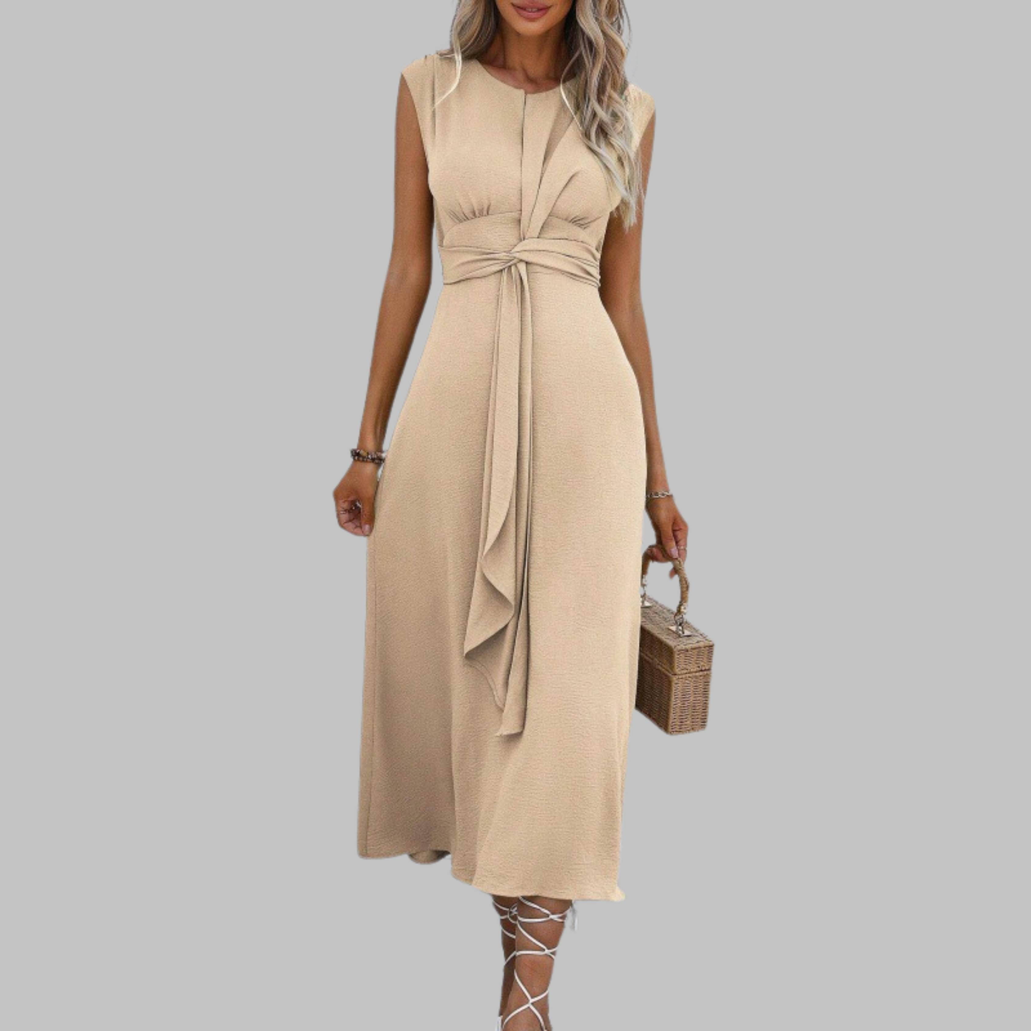 Margot | Tie-Waist Midi Dress