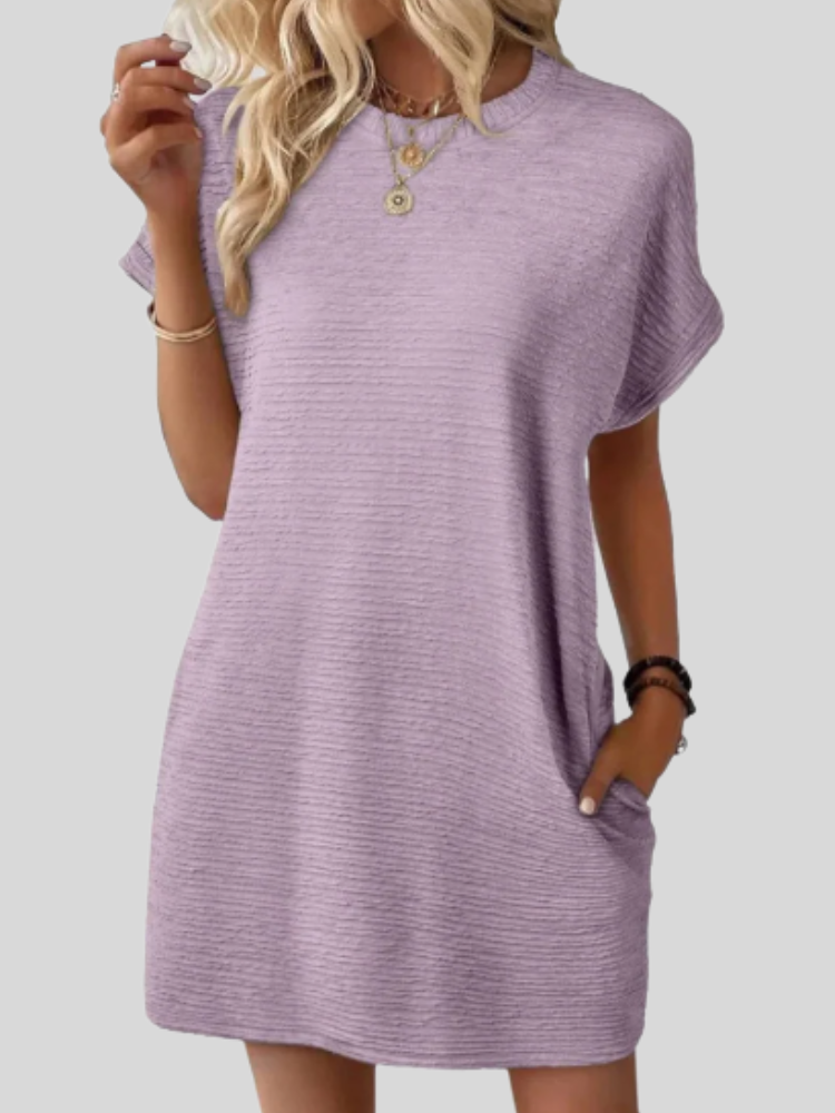 Emily™ | Casual Minimalist Round Neck Summer Dress
