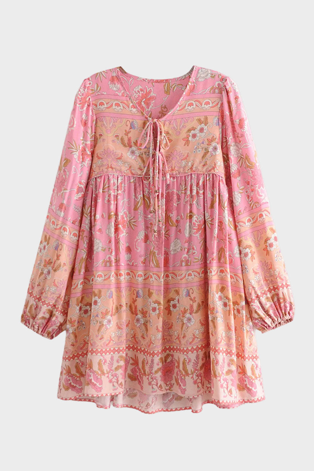 Primrose | Boho Floral Mini Dress