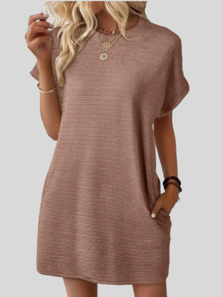 Emily™ | Casual Minimalist Round Neck Summer Dress