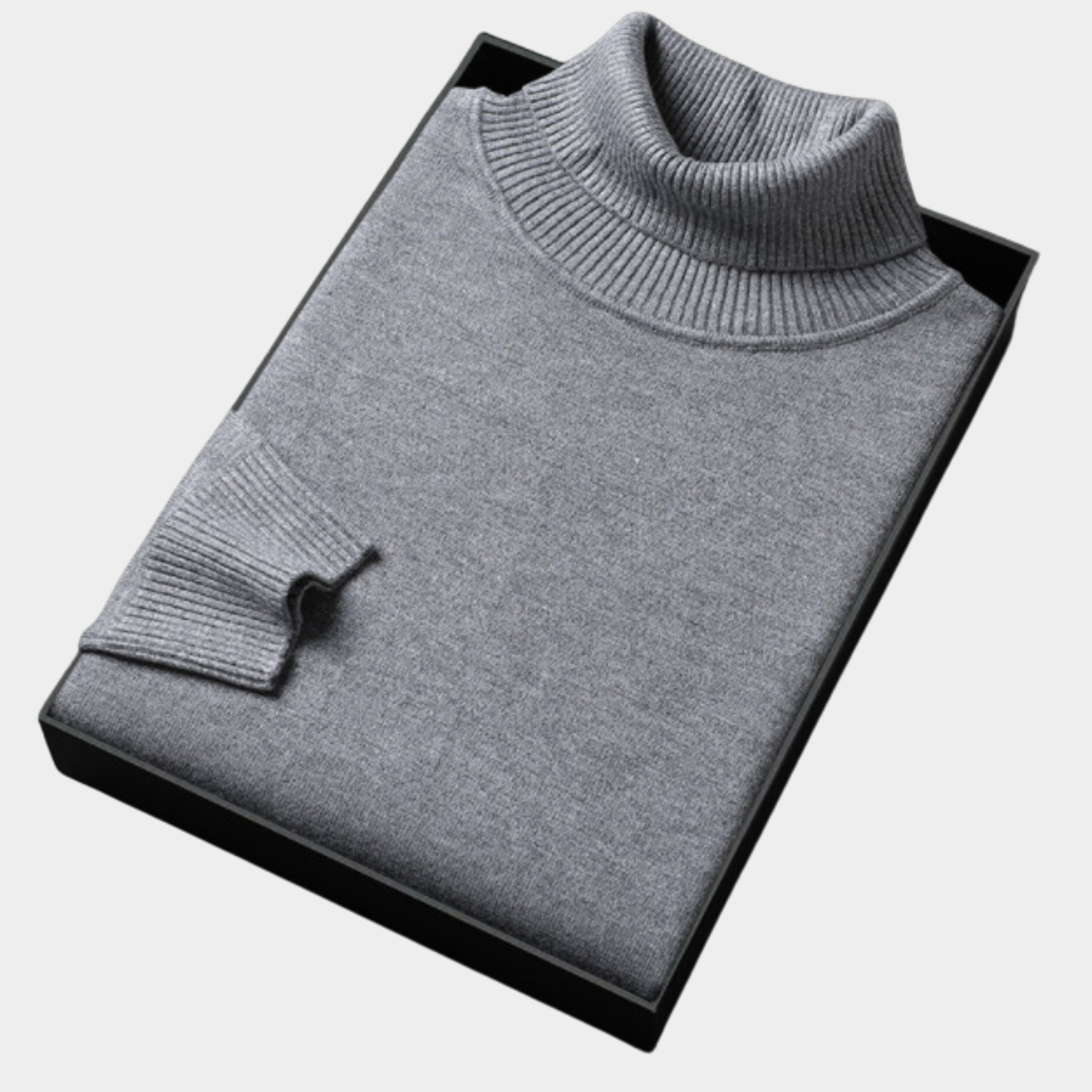 Men’s Polo Jumper with Roll Neck – Smart Casual and Evening