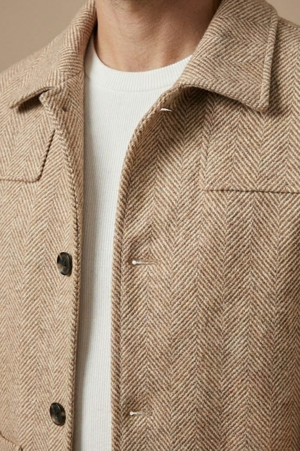 Men’s Tailored Button-Front Jacket – Refined Business-Inspired Design