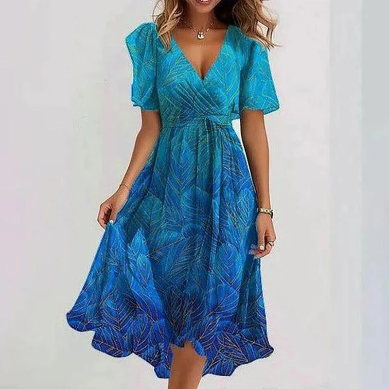 Yara | Elegant Colourful Dress