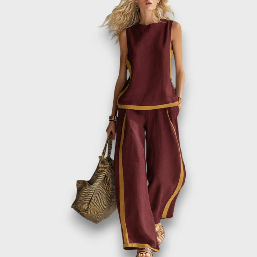 Harriet | Contrast Trim Co-ord Set