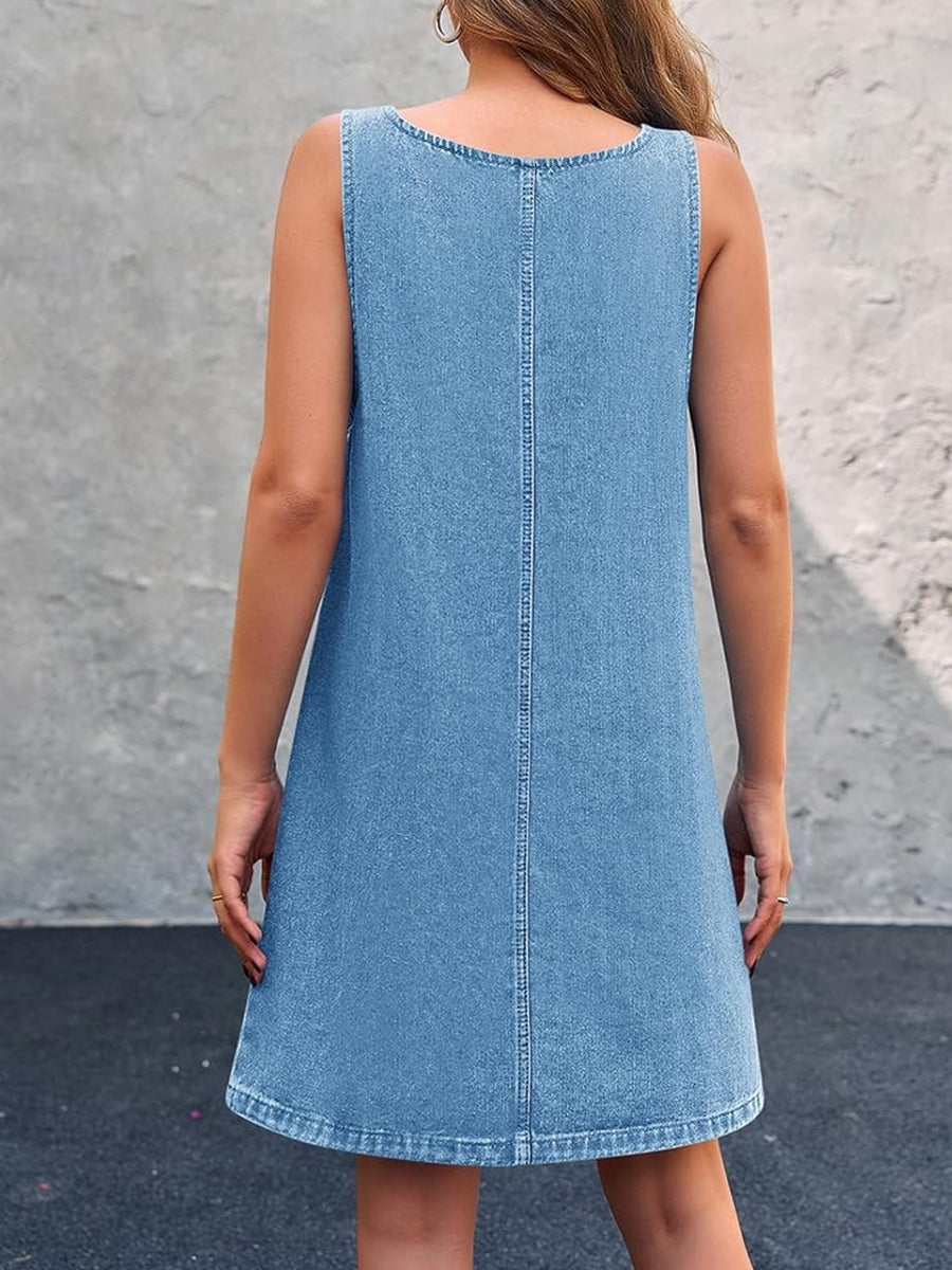 Concha | Vestido tipo mono informal de denim